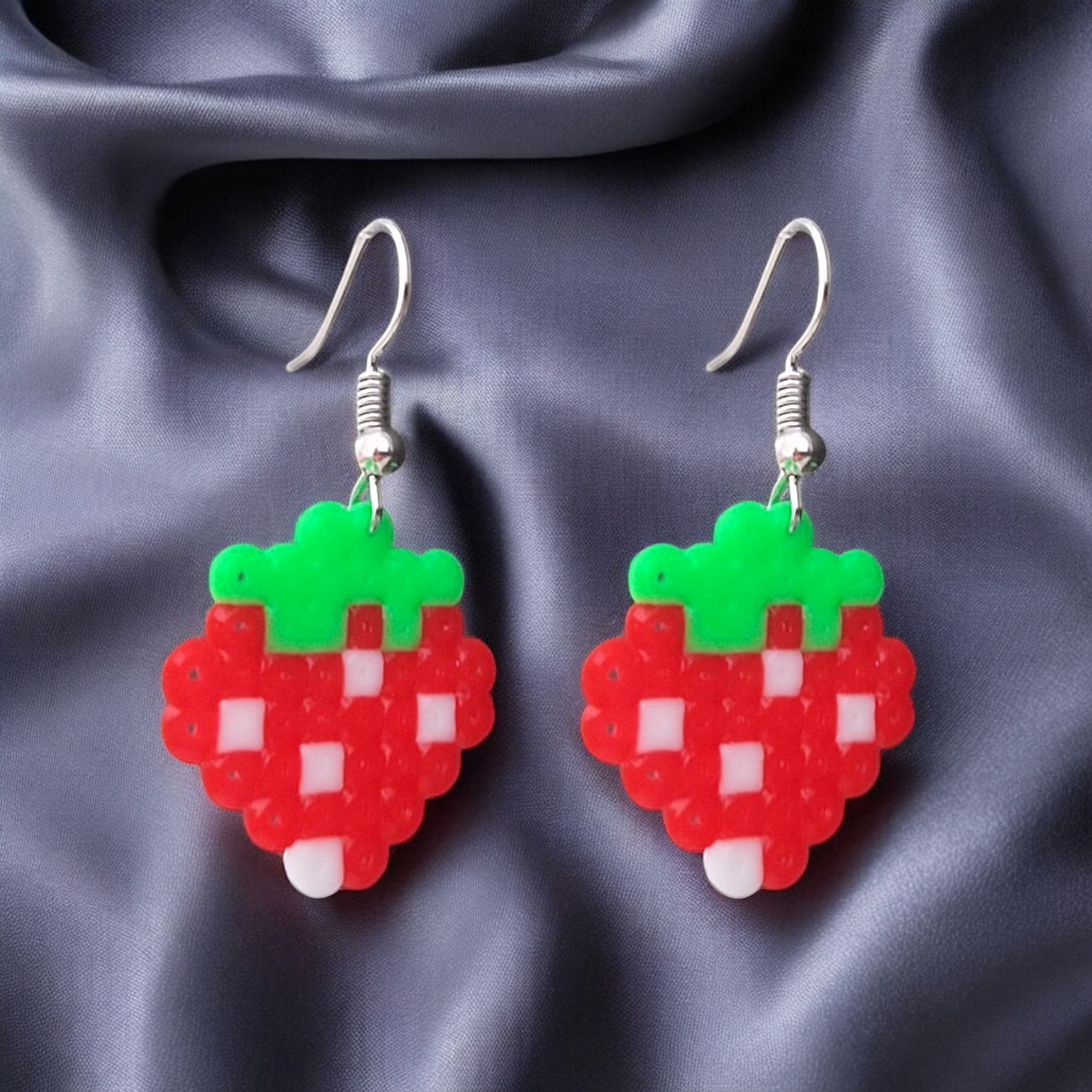 Strawberries - Pixel - Earrings