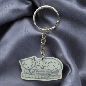 Sleeping Cat - Keychain